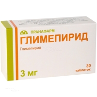 ГЛИМЕПИРИД 3мг N30 табл ПРАНАФАРМ