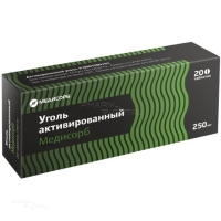 УГОЛЬ АКТИВИРОВАННЫЙ МЕДИСОРБ 250мг N20 табл МЕДИСОРБ
