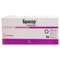 БРАСЕР 1мг N30 табл п.п.о. ХЕТЕРО ЛАБС