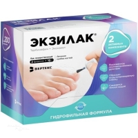 ЭКЗИЛАК 4%+3% x 10г N2 лак д/ногт в комплекте: пилка (30) ВЕРТЕКС