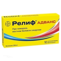 РЕЛИФ АДВАНС 206мг N10 супп рект НИЖФАРМ (АО)
