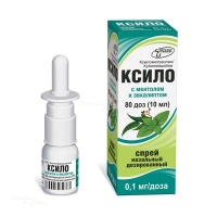 КСИЛО С МЕНТОЛОМ И ЭВКАЛИПТОМ 0.1мг/доза x 10мл N1 спрей наз доз ФАРМТЕХНОЛОГИЯ