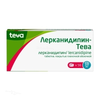 ЛЕРКАНИДИПИН-ТЕВА 10мг N56 табл п.п.о. БАЛКАНФАРМА ДУПНИТСА