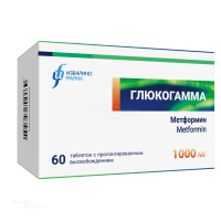 ГЛЮКОГАММА 1г N60 табл с пролонгир высв ИЗВАРИНО ФАРМА