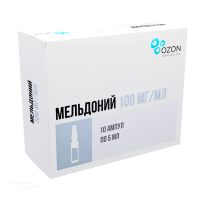 МЕЛЬДОНИЙ 100мг/мл x 5мл N10 р-р д/инъекц ОЗОН