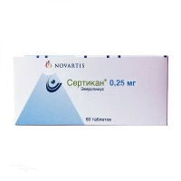 СЕРТИКАН 250мкг N60 табл НОВАРТИС ФАРМА СТЕЙН