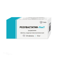 РОЗУВАСТАТИН-ЛЕКТ 10мг N30 табл п.п.о. ТЮМЕНСКИЙ ХФЗ