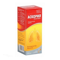 АСКОРИЛ ЭКСПЕКТОРАНТ 4мг/10мл+100мг/10мл+2мг/10мл x 100мл N1 сироп в комплекте: колпачок мерный ГЛЕНМАРК ФАРМАСЬЮТИКАЛС