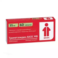 ТРИМЕТАЗИДИН-АКОС МВ 35мг N60 табл с модиф высв п.о. БИОКОМ