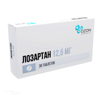 ЛОЗАРТАН 12.5мг N30 табл п.п.о. ОЗОН
