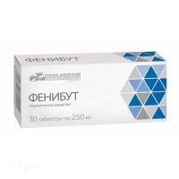 ФЕНИБУТ 250мг N30 табл УСОЛЬЕ-СИБИРСКИЙ ХИМФАРМ ЗАВОД