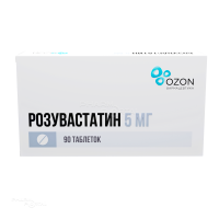 РОЗУВАСТАТИН 5мг N90 табл п.п.о. ОЗОН