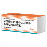 МЕТИЛПРЕДНИЗОЛОН-ФАРМАСИНТЕЗ 4мг N30 табл ФАРМАСИНТЕЗ-ТЮМЕНЬ