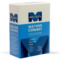 МАГНИЯ СУЛЬФАТ 25г N3 пор д/пригот р-ра д/приема внутрь МЕЛИГЕН