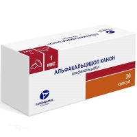 АЛЬФАКАЛЬЦИДОЛ КАНОН 1мкг N30 капс КАНОНФАРМА ПРОДАКШН