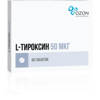 L-ТИРОКСИН 50мкг N50 табл ОЗОН