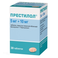 ПРЕСТИЛОЛ 5мг+10мг N30 табл п.п.о. ЛАБОРАТОРИИ СЕРВЬЕ