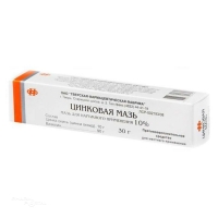ЦИНКОВАЯ МАЗЬ 10% x 30г N1 мазь д/наружн прим ТВЕРСКАЯ ФАРМАЦЕВТИЧЕСКАЯ ФАБРИКА