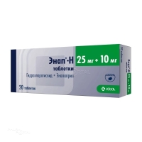 ЭНАП-H 25мг+10мг N20 табл КРКА-РУС