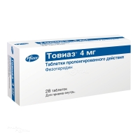 ТОВИАЗ 4мг N28 табл с пролонгир высв п.п.о. ПФАЙЗЕР МЭНУФЕКЧУРИНГ ДОЙЧЛАНД