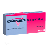 КОАПРОВЕЛЬ 12.5мг+150мг N28 табл п.п.о. САНОФИ ВИНТРОП ИНДАСТРИ