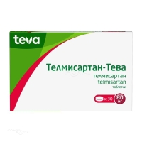 ТЕЛМИСАРТАН-ТЕВА 80мг N30 табл АКТАВИС