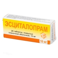 ЭСЦИТАЛОПРАМ 10мг N28 табл п.п.о. БЕРЁЗОВСКИЙ ФАРМАЦЕВТИЧЕСКИЙ ЗАВОД