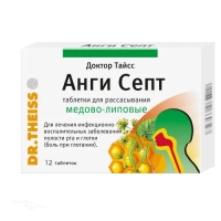 ДОКТОР ТАЙСС АНГИ СЕПТ N12 табл д/рассасыв медов-лип ДР. ТАЙСС НАТУРВАРЕН