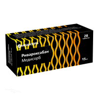 РИВАРОКСАБАН МЕДИСОРБ 15мг N28 табл п.п.о. МЕДИСОРБ