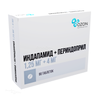 ИНДАПАМИД+ПЕРИНДОПРИЛ 1.25мг+4мг N90 табл ОЗОН