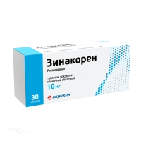 ЗИНАКОРЕН 10мг N30 табл п.п.о. АКРИХИН