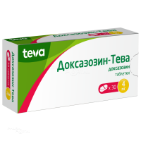 ДОКСАЗОЗИН-ТЕВА 4мг N30 табл ТЕВА ФАРМАСЬЮТИКАЛ ВОРКС