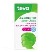 ЛИДОКАЗОН-ТЕВА 10мг/г+40мг/г x 10г N1 кап ушн РУБИКОН