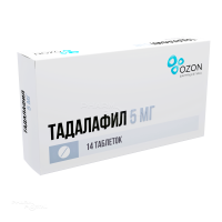 ТАДАЛАФИЛ 5мг N14 табл п.п.о. ОЗОН