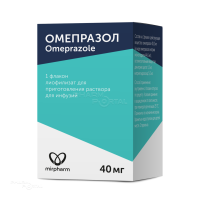 ОМЕПРАЗОЛ 40мг x 40мг N1 лиоф д/пригот р-ра д/инфуз ФИРМА ФЕРМЕНТ