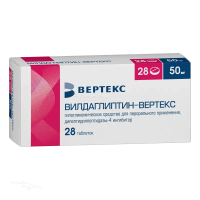 ВИЛДАГЛИПТИН-ВЕРТЕКС 50мг N28 табл ВЕРТЕКС