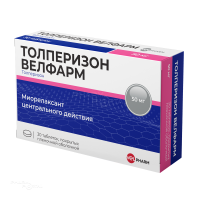 ТОЛПЕРИЗОН ВЕЛФАРМ 50мг N30 табл п.п.о. ВЕЛФАРМ-М