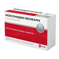 МОКСОНИДИН ВЕЛФАРМ 200мкг N60 табл п.п.о. ВЕЛФАРМ