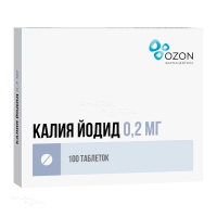КАЛИЯ ЙОДИД 200мкг N100 табл ОЗОН