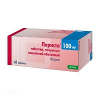 ЛОРИСТА 100мг N60 табл п.п.о. КРКА-РУС