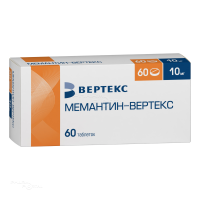 МЕМАНТИН-ВЕРТЕКС 10мг N60 табл п.п.о. ВЕРТЕКС