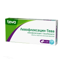 ЛЕВОФЛОКСАЦИН-ТЕВА 500мг N14 табл п.п.о. АКТАВИС