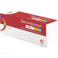 БИСОПРОЛОЛ 2.5мг N30 табл п.п.о. РАФАРМА