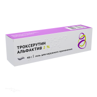 ТРОКСЕРУТИН АЛЬФАКТИВ 2% x 40г N1 гель д/наружн прим ОЗОН