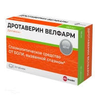 ДРОТАВЕРИН ВЕЛФАРМ 40мг N60 табл ВЕЛФАРМ-М