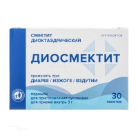 ДИОСМЕКТИТ 3г x 3.76г N30 пор д/пригот сусп д/приема внутрь ФАРМАКОР