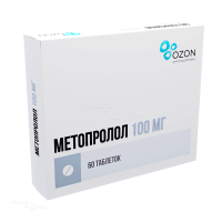 МЕТОПРОЛОЛ 100мг N60 табл ОЗОН