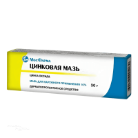 ЦИНКОВАЯ МАЗЬ 10% x 30г N1 мазь д/наружн прим МОСКОВСКАЯ ФАРМАЦЕВТИЧЕСКАЯ ФАБРИКА