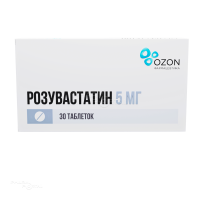 РОЗУВАСТАТИН 5мг N30 табл п.п.о. ОЗОН