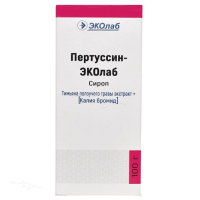 ПЕРТУССИН-ЭКОЛАБ 1г/100г+12г/100г x 100г N1 сироп в комплекте: устройство дозирующее ЭКОЛАБ